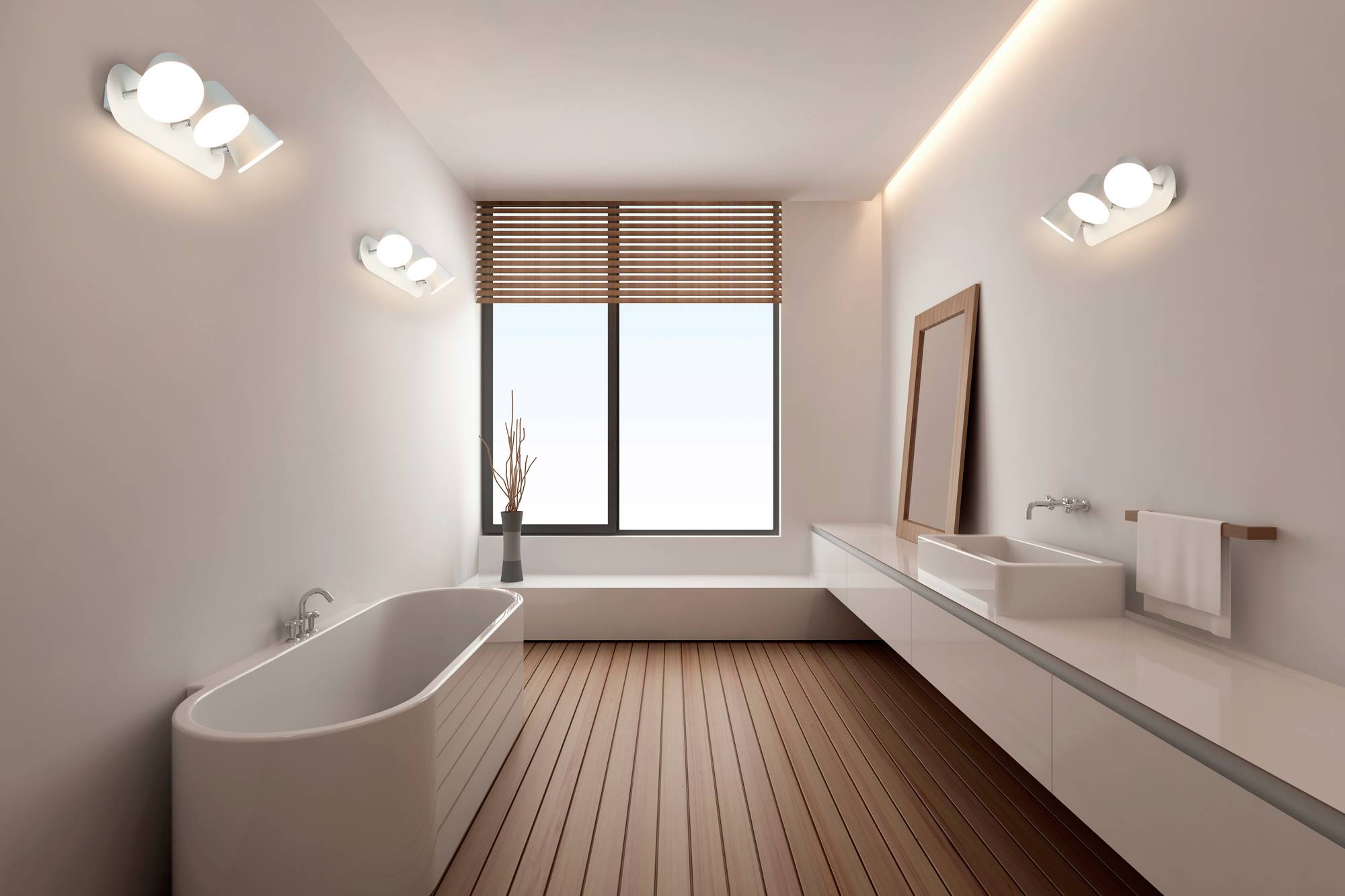 LEDVANCE 4058075399594 LED SPOT 3X7W IP44 930-940CLICK-CCTLEDV LED-Deckenleuchte 20W Weiß