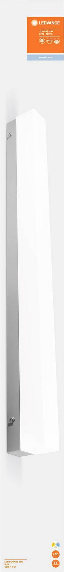 LEDVANCE LED SQUARE 14WIP44 930-940CLICK-CCTLEDV 4058075399624 Außenwandleuchte 14W Weiß