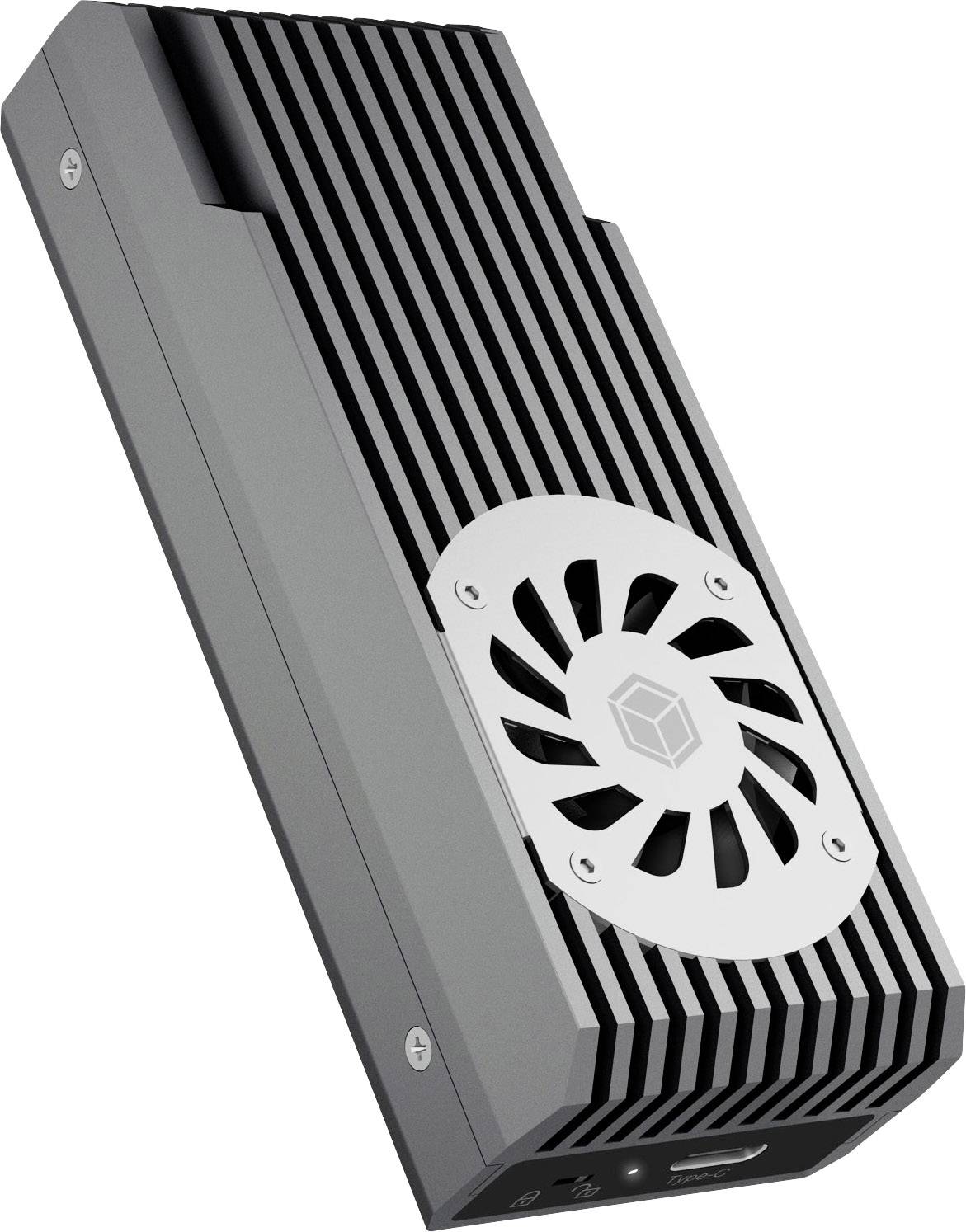 ICY BOX 60792 M.2-Festplatten-Gehäuse M.2 PCIe NVMe SSD USB-C® USB 3.2 (Gen 2), M.2 NVMe PCIe 3.0 x4