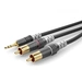 Sommer Cable HBA-3SC2-0300 Klinke / Cinch Audio Anschlusskabel [2x Cinch-Stecker - 1x Klinkenstecke Sommer Cable HBA-3SC2-0300 Klinke / Cinch Audio Anschlusskabel [2x Cinch-Stecker - 1x Klinkenstecke