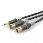 Sommer Cable HBA-3SC2-0600 Klinke / Cinch Audio Anschlusskabel [2x Cinch-Stecker - 1x Klinkenstecke Sommer Cable HBA-3SC2-0600 Klinke / Cinch Audio Anschlusskabel [2x Cinch-Stecker - 1x Klinkenstecke