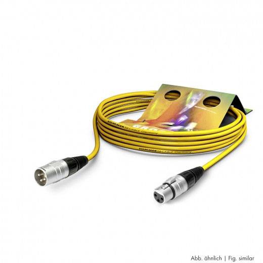 Sommer Cable SGHN-0100-GE XLR Anschlusskabel [1x XLR-Buchse 3 polig - 1x XLR-Stecker 3 polig] 1.00m Gelb