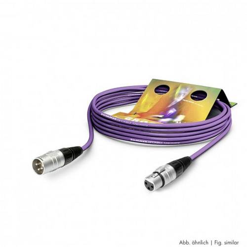 Hicon SGHN-0100-VI XLR Anschlusskabel [1x XLR-Buchse 3 polig - 1x XLR-Stecker 3 polig] 1.00m Violett