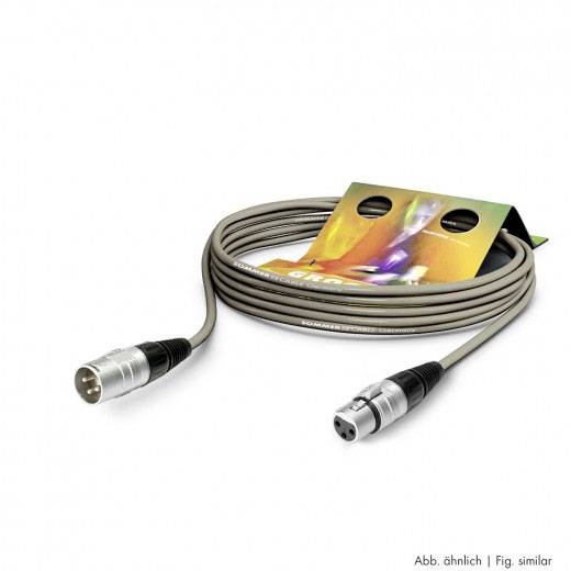 Sommer Cable SGHN-0600-GR XLR Anschlusskabel [1x XLR-Buchse 3 polig - 1x XLR-Stecker 3 polig] 6.00m Grau