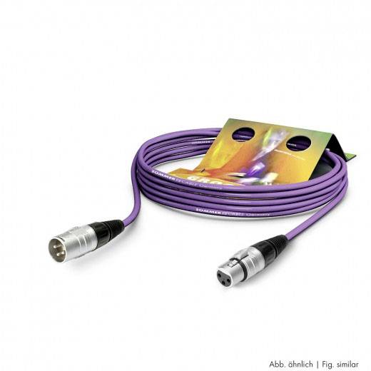 Sommer Cable SGHN-0600-VI XLR Anschlusskabel [1x XLR-Buchse 3 polig - 1x XLR-Stecker 3 polig] 6.00m Violett