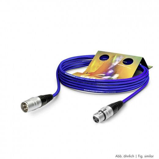 Sommer Cable SGHN-1500-BL XLR Anschlusskabel [1x XLR-Buchse 3 polig - 1x XLR-Stecker 3 polig] 15.00m Blau