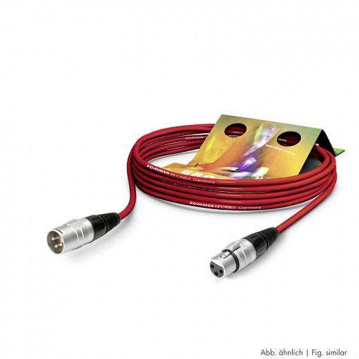 Sommer Cable SGHN-1500-RT XLR Anschlusskabel [1x XLR-Buchse 3 polig - 1x XLR-Stecker 3 polig] 15.00m Rot