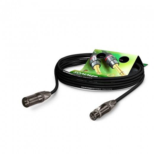 Sommer Cable SG0Q-1500-SW XLR Anschlusskabel [1x XLR-Buchse 3 polig - 1x XLR-Stecker 3 polig] 15.00m Schwarz