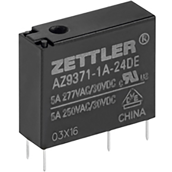 Zettler Electronics AZ9371-1A-24DE Printrelais 24 V/DC 5A 1 Schließer
