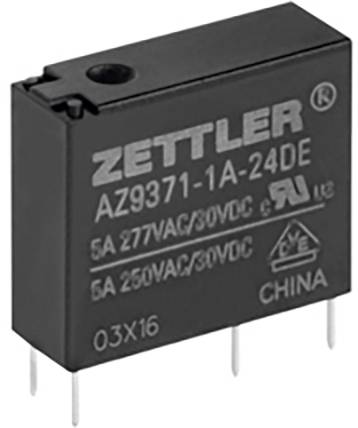 Zettler Electronics AZ9371-1A-5DE Printrelais 5 V/DC 5A 1 Schließer