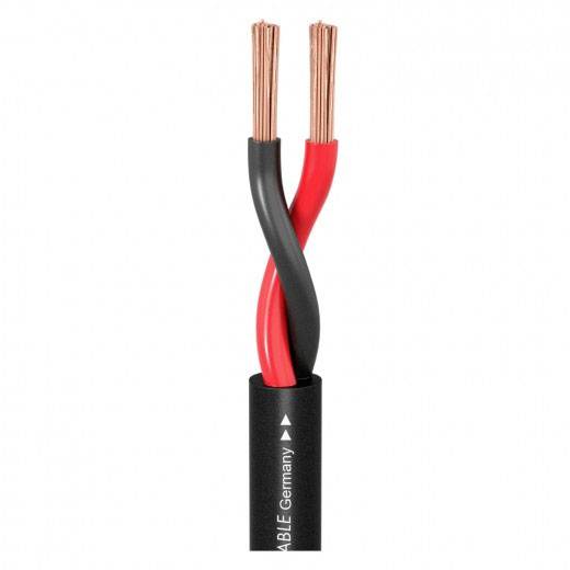 Sommer Cable 440-0051FC Lautsprecherkabel 2 x 4mm² Schwarz Meterware