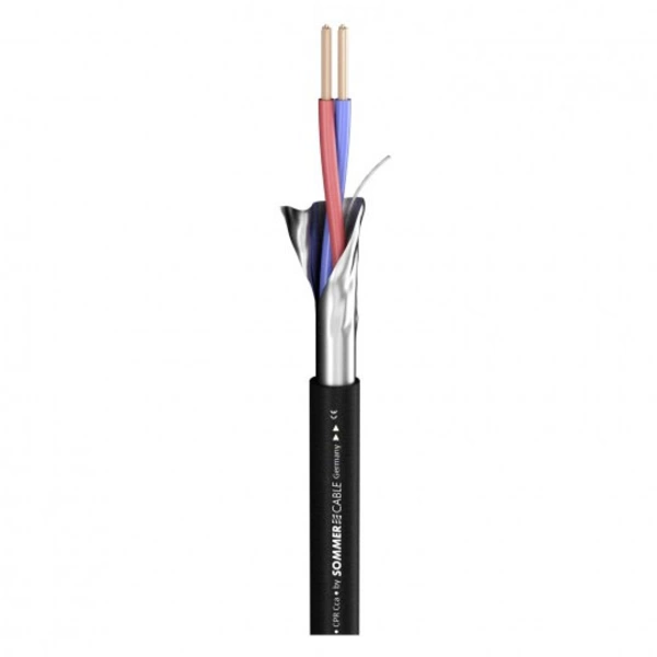 Sommer Cable 100-0041-01C Mikrofonkabel 2 x 0.34 mm² Schwarz Meterware Sommer Cable 100-0041-01C Mikrofonkabel 2 x 0.34 mm² Schwarz Meterware