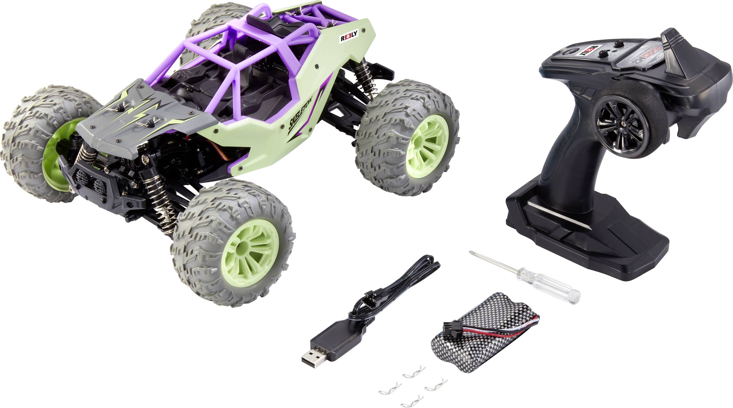 Reely RE-6923943 1:14 RC Einsteiger Modellauto Elektro Rally Allradantrieb (4WD) inkl. Akku und Ladekabel