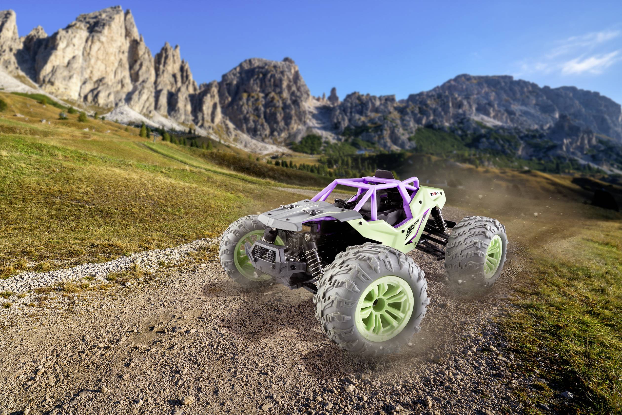 Reely RE-6923943 1:14 RC Einsteiger Modellauto Elektro Rally Allradantrieb (4WD) inkl. Akku und Ladekabel