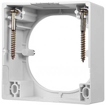 Kathrein ESN 300 Netzwerkdose Unterputz Einsatz mit Zentralplatte und Rahmen CAT 6a Reinweiß (RAL 9010)