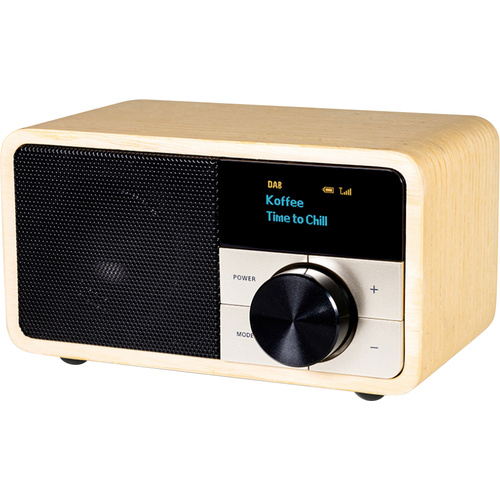 Kathrein DAB+ 1 mini Tischradio DAB+, UKW Bluetooth® Holz (hell)