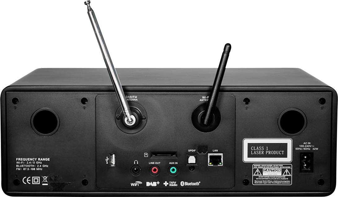 Kathrein DAB+ 100 Tischradio UKW, DAB+ Bluetooth®, WLAN, CD Schwarz