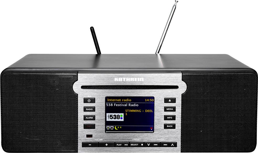 Kathrein DAB+ 100 Tischradio UKW, DAB+ Bluetooth®, WLAN, CD Schwarz