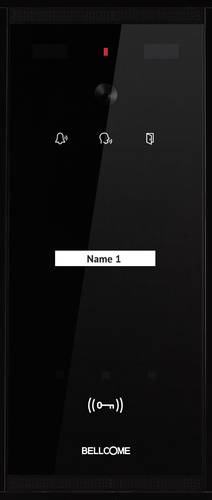 VPA.1SR03.BLB04 Video-Türsprechanlage Kabelgebunden Außeneinheit 1 Stück Schwarz