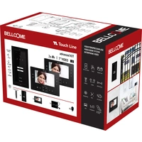 Bellcome Advanced 7" Video-Kit 2 Familie Video-Türsprechanlage Kabelgebunden Komplett-Set 14teilig Schwarz Bellcome Advanced 7" Video-Kit 2 Familie Video-Türsprechanlage Kabelgebunden Komplett-Set 14teilig Schwarz