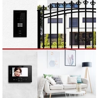 Bellcome Advanced 7" Video-Kit 2 Familie Video-Türsprechanlage Kabelgebunden Komplett-Set 14teilig Schwarz Bellcome Advanced 7" Video-Kit 2 Familie Video-Türsprechanlage Kabelgebunden Komplett-Set 14teilig Schwarz