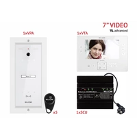 Bellcome Advanced 7" Video-Kit 1 Familie Video-Türsprechanlage Kabelgebunden Komplett-Set 8teilig Weiß Bellcome Advanced 7" Video-Kit 1 Familie Video-Türsprechanlage Kabelgebunden Komplett-Set 8teilig Weiß
