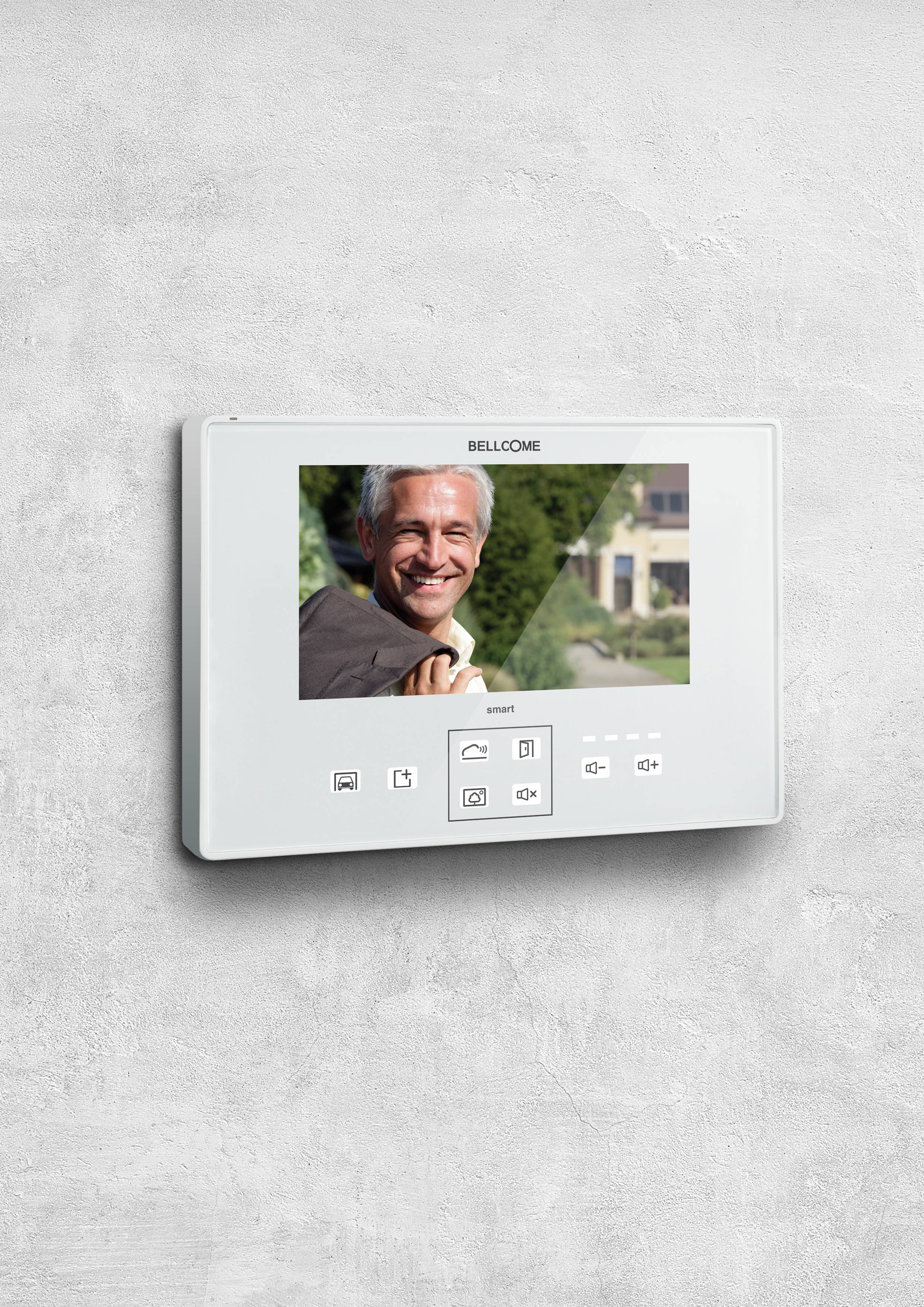 Bellcome Smart Video-Türsprechanlage Kabelgebunden Inneneinheit 1 Stück Weiß