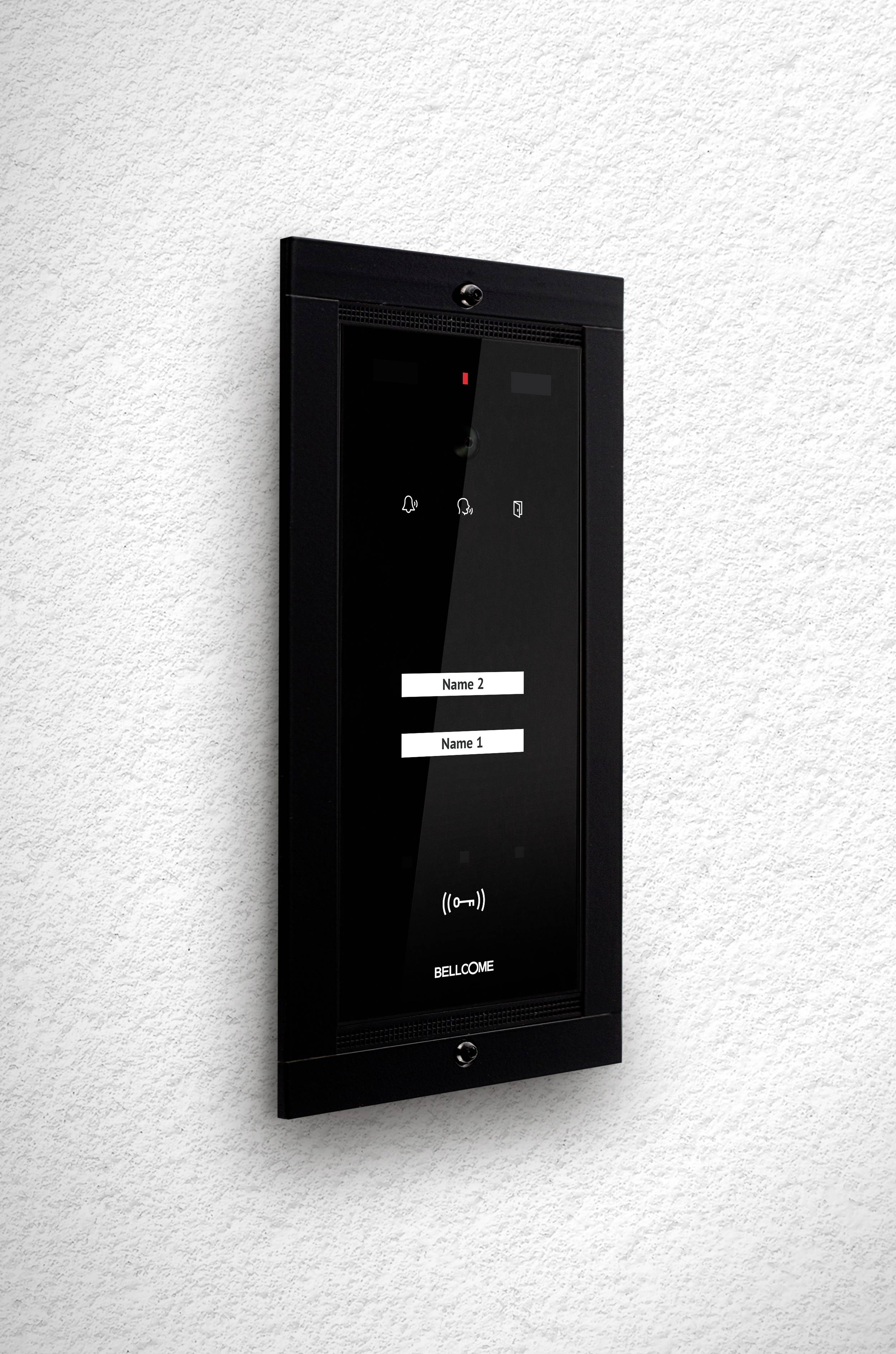 Bellcome Advanced Video-Türsprechanlage Kabelgebunden Außeneinheit 1 Stück Schwarz