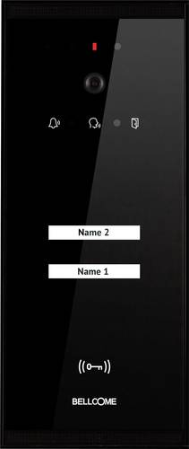 VPA.2SR03.BLB04 Video-Türsprechanlage Kabelgebunden Außeneinheit 1 Stück Schwarz