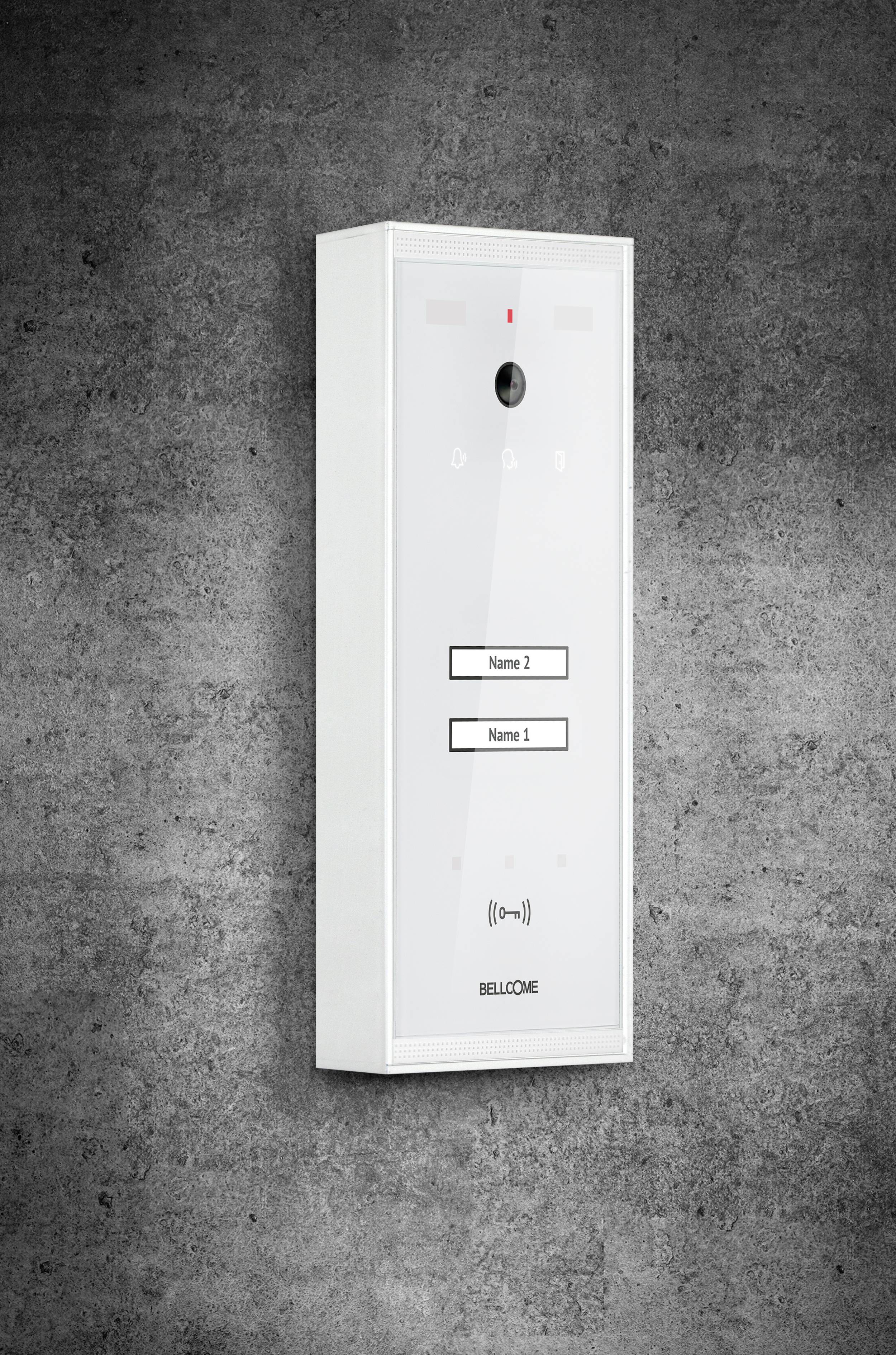 Bellcome Advanced Video-Türsprechanlage Kabelgebunden Außeneinheit 1 Stück Weiß