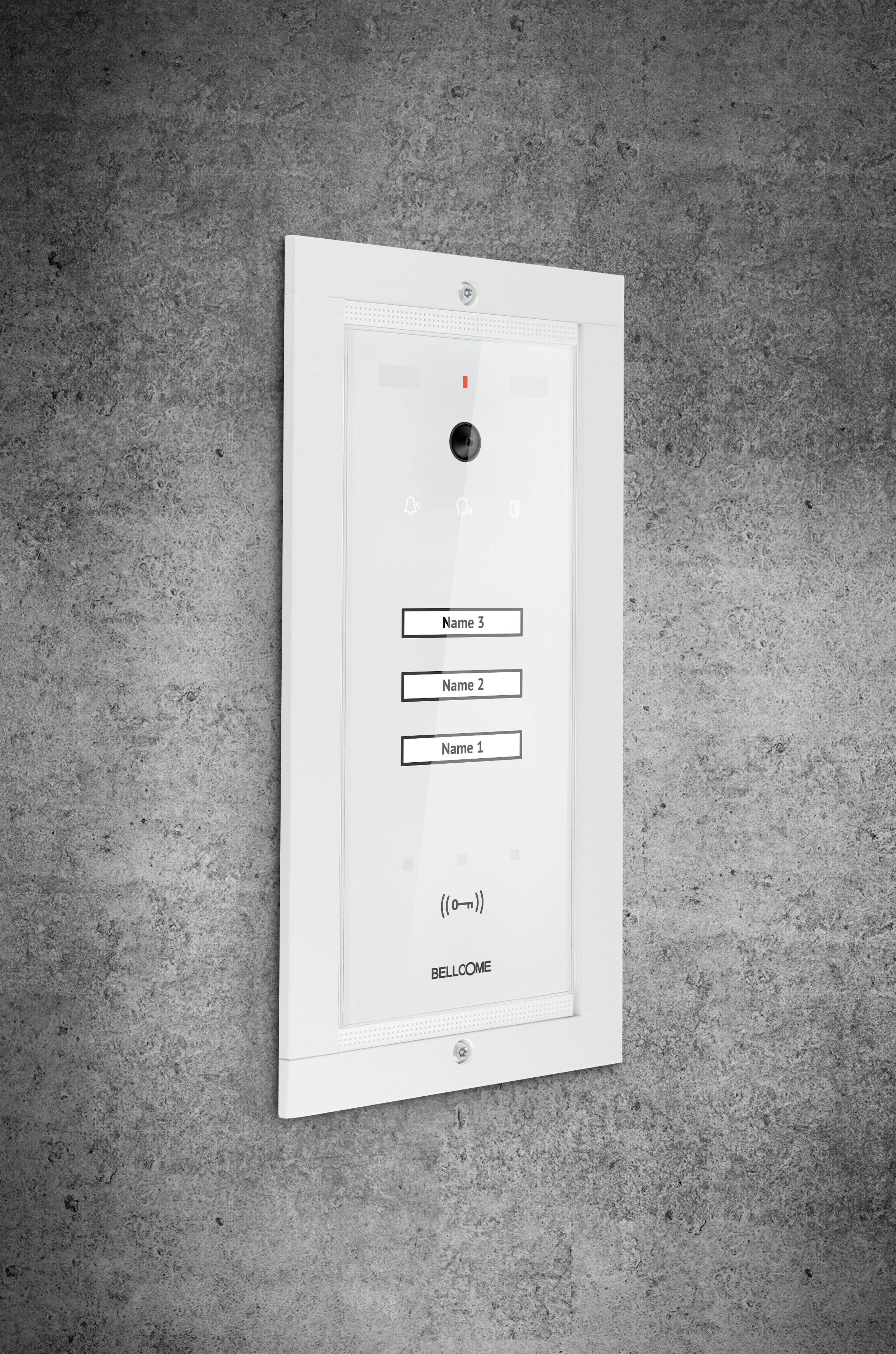 Bellcome Advanced Video-Türsprechanlage Kabelgebunden Außeneinheit 1 Stück Weiß