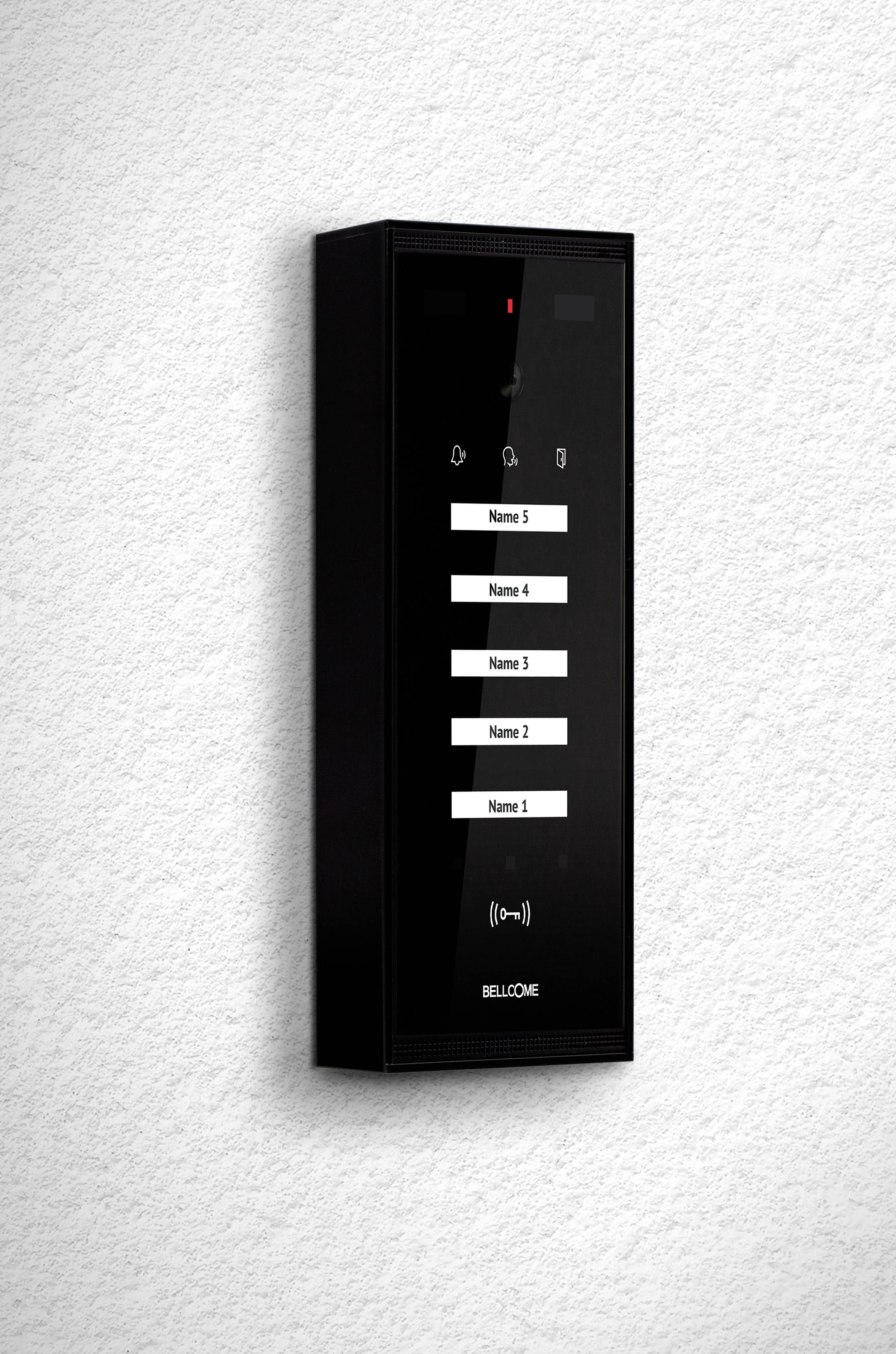 Bellcome Advanced Video-Türsprechanlage Kabelgebunden Außeneinheit 1 Stück Schwarz