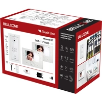 Bellcome Advanced 7" Video-Kit 2 Familie Video-Türsprechanlage Kabelgebunden Komplett-Set 14teilig Weiß Bellcome Advanced 7" Video-Kit 2 Familie Video-Türsprechanlage Kabelgebunden Komplett-Set 14teilig Weiß