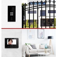 Bellcome Advanced 7" Video-Kit 3 Familie Video-Türsprechanlage Kabelgebunden Komplett-Set 20teilig Schwarz Bellcome Advanced 7" Video-Kit 3 Familie Video-Türsprechanlage Kabelgebunden Komplett-Set 20teilig Schwarz