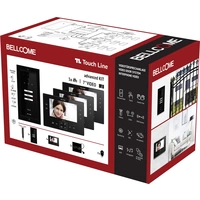 Bellcome Advanced 7" Video-Kit 3 Familie Video-Türsprechanlage Kabelgebunden Komplett-Set 20teilig Schwarz Bellcome Advanced 7" Video-Kit 3 Familie Video-Türsprechanlage Kabelgebunden Komplett-Set 20teilig Schwarz