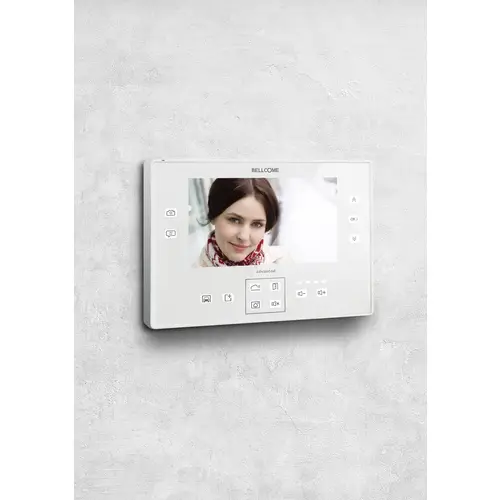 Bellcome Advanced 7" Video-Türsprechanlage Kabelgebunden Inneneinheit 1 Stück Weiß Bellcome Advanced 7" Video-Türsprechanlage Kabelgebunden Inneneinheit 1 Stück Weiß