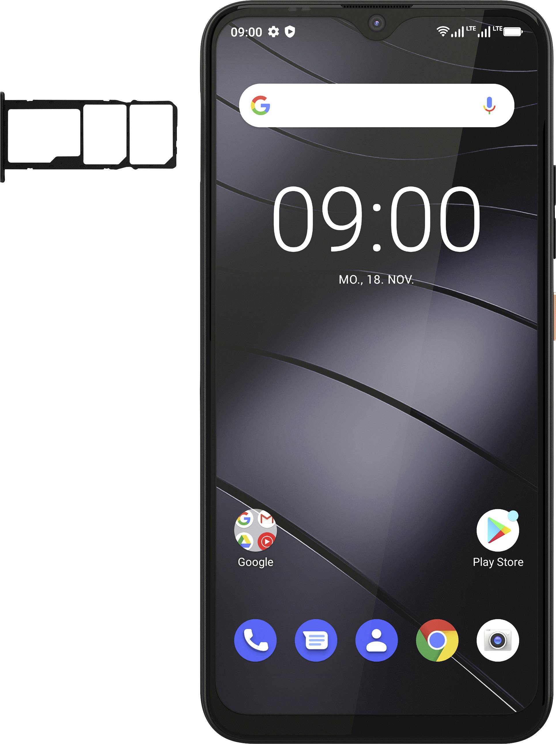 Gigaset GS4 Dual-SIM Smartphone 64 GB 6.3 Zoll (16 cm) Dual-SIM Android™ 10 Schwarz