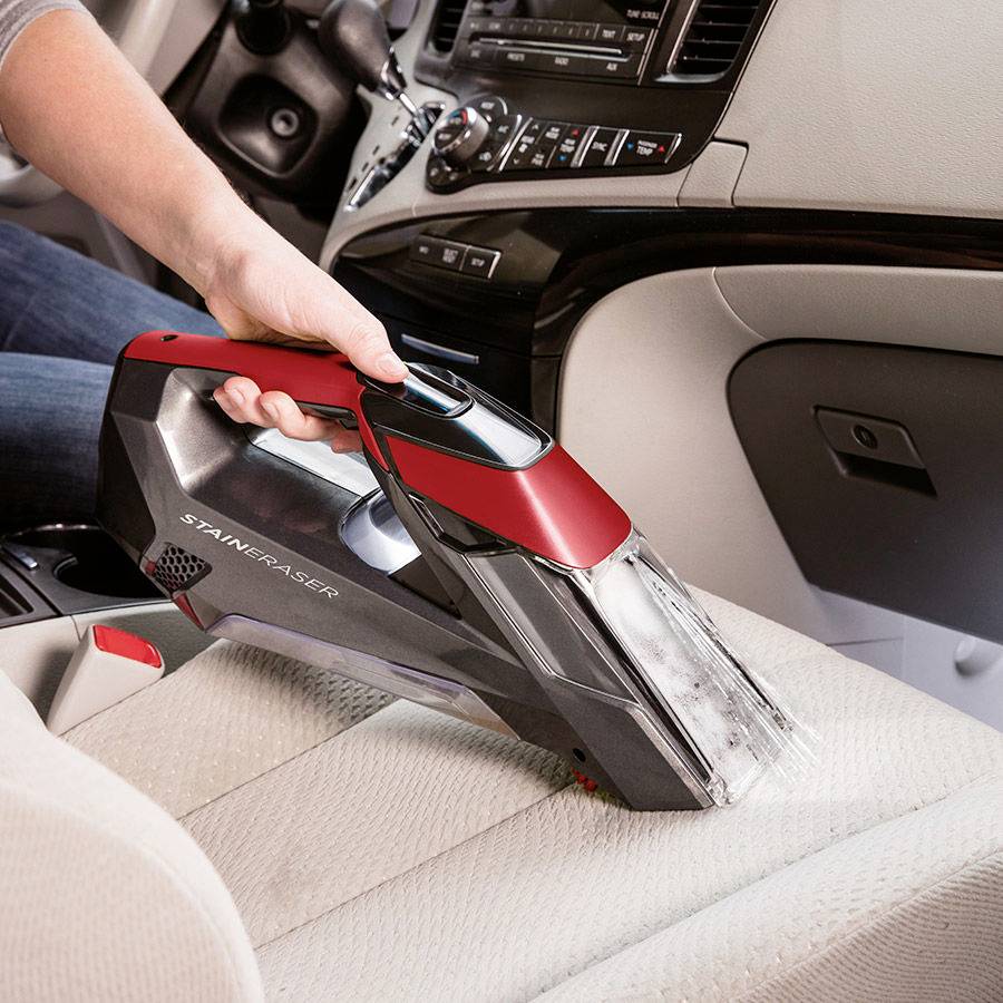 Bissell Stain Eraser Dampf 2005N Handstaubsauger Beutellos, mit Sprühbehälter, motorbetriebene Saugbürste