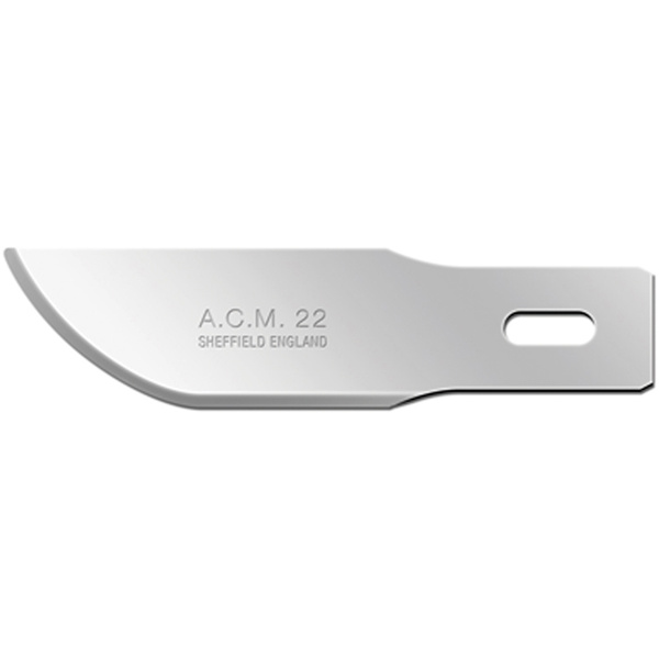 ACM22 SM Lame de scalpel 46 mm Carbone carbone 50 pc(s)