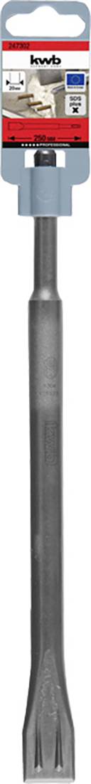 Kwb 247302 Flachmeißel Gesamtlänge 250mm SDS-Plus 1St.