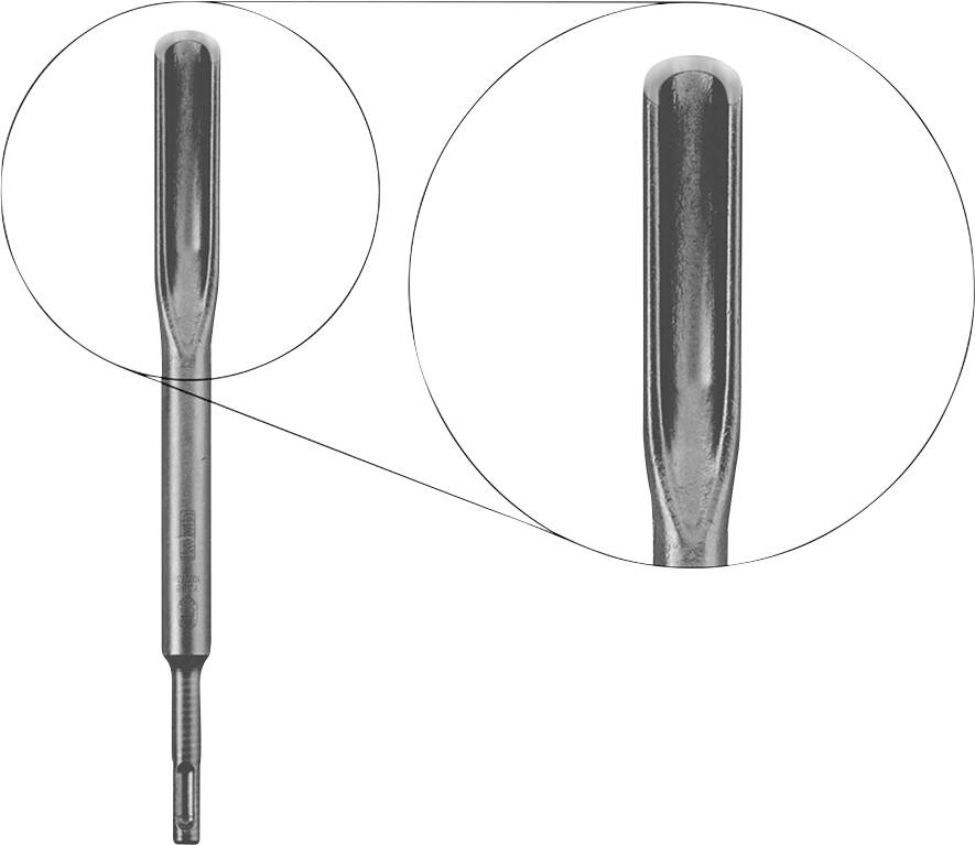 Kwb 247410 Kanalmeißel 1 Stück Gesamtlänge 250mm SDS-Plus 1St.