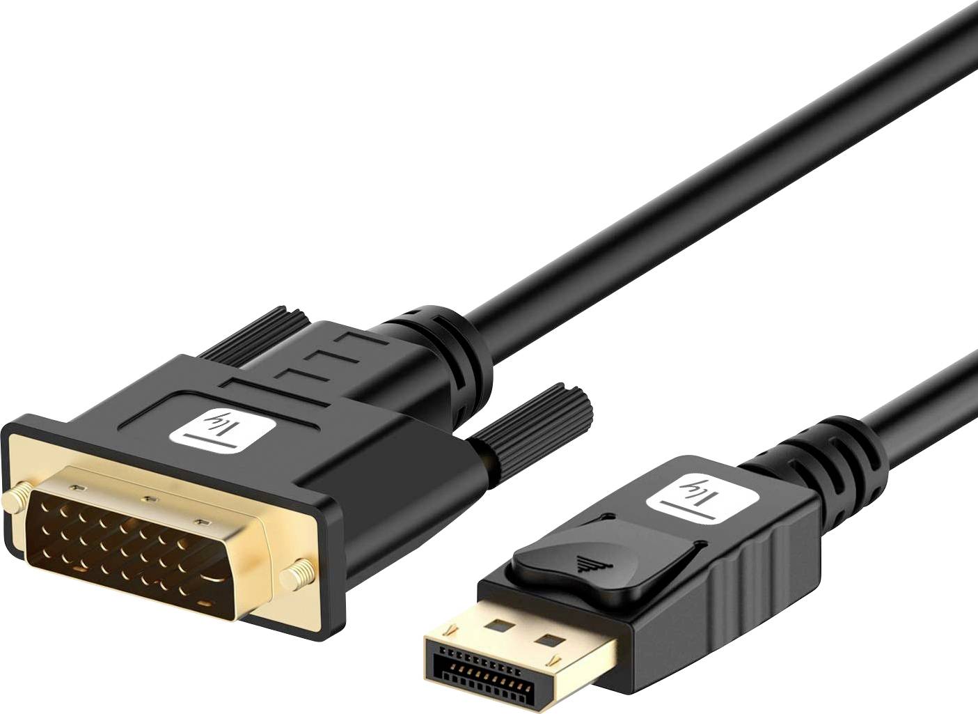 TECHly DisplayPort / DVI Anschlusskabel DisplayPort Stecker, DVI-D 24+1pol. Stecker 3.00 m Schwarz ICOC-DSP-C12-030P DisplayPort-Kabel