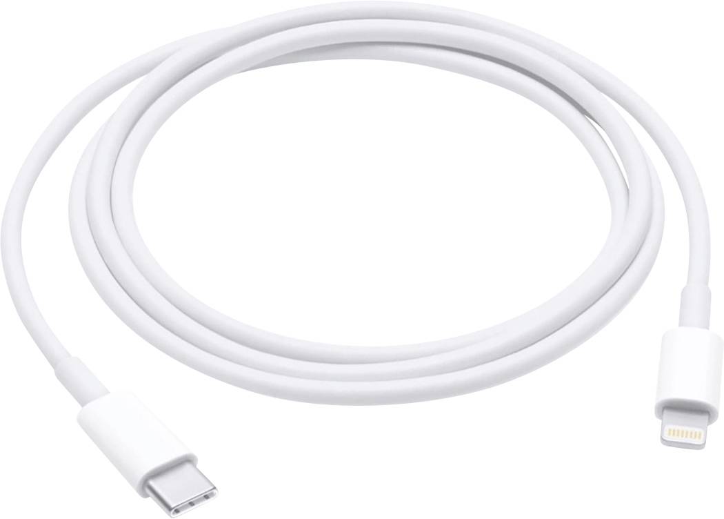 TECHly USB-Kabel 1.00 m Weiß PVC-Mantel, Rund ICOC-APP-8BUC10T