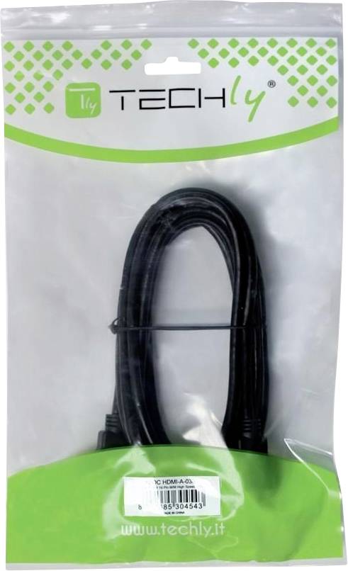 HDMI zu DVI-D Anschlusskabel, schwarz -- 3 m Multimedia VGA / DVI Kabel