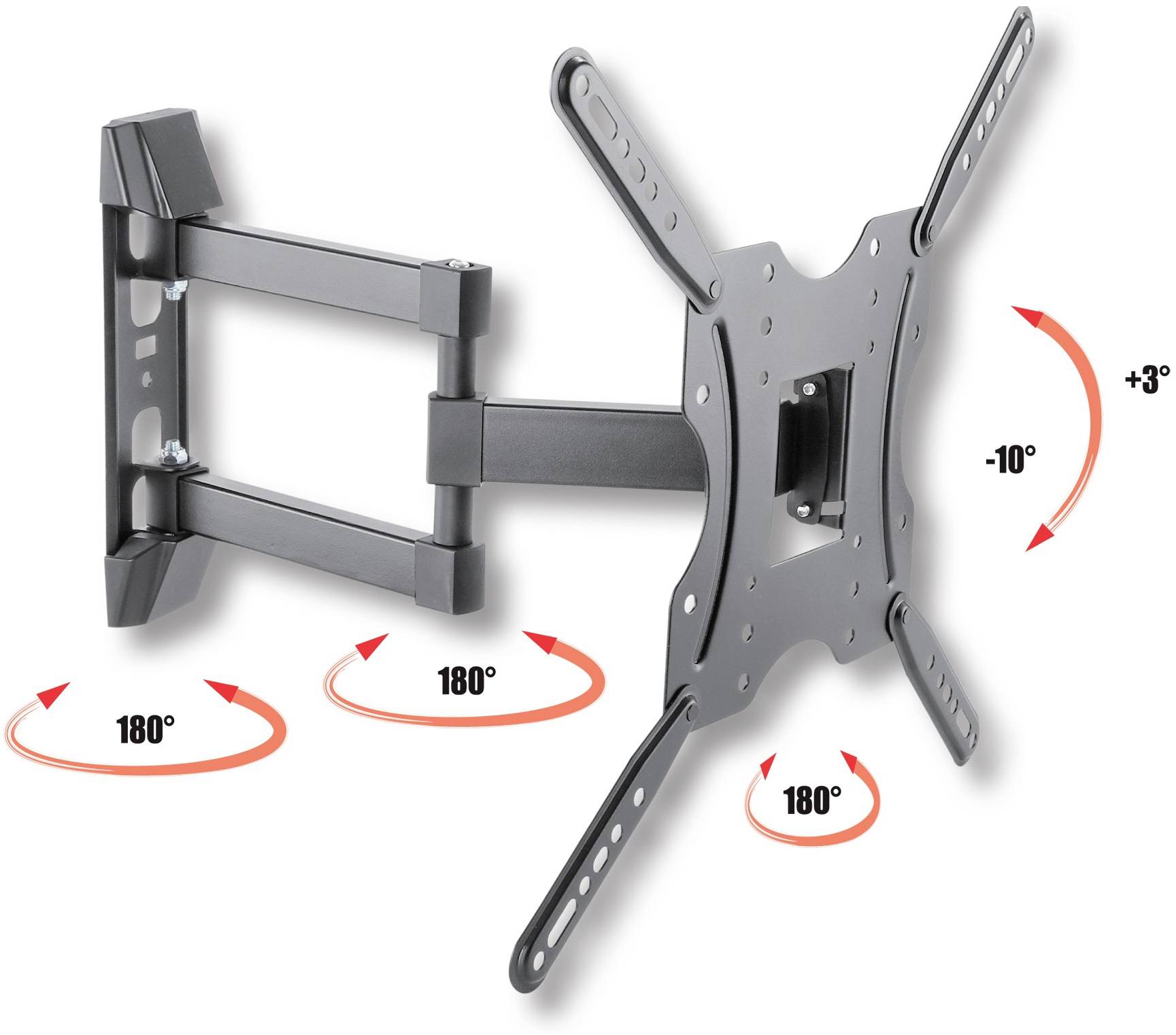 TECHly ICA-PLB-136E TV-Wandhalterung 81,3 cm (32") - 139,7 cm (55") Neigbar, Schwenkbar