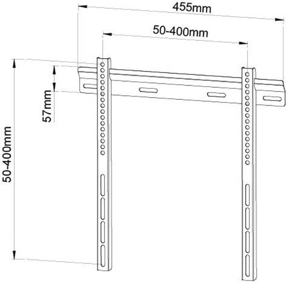 TECHly ICA-PLB-114M TV-Wandhalterung 58,4cm (23") - 139,7cm (55")