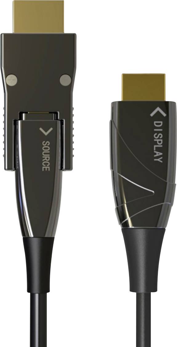 TECHly HDMI Anschlusskabel 50.00 m Schwarz ICOC-HDMI-HY2D-050 HDMI-Kabel