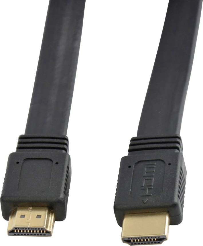 TECHly HDMI Anschlusskabel 1.00 m Schwarz ICOC-HDMI2-FE-010TY