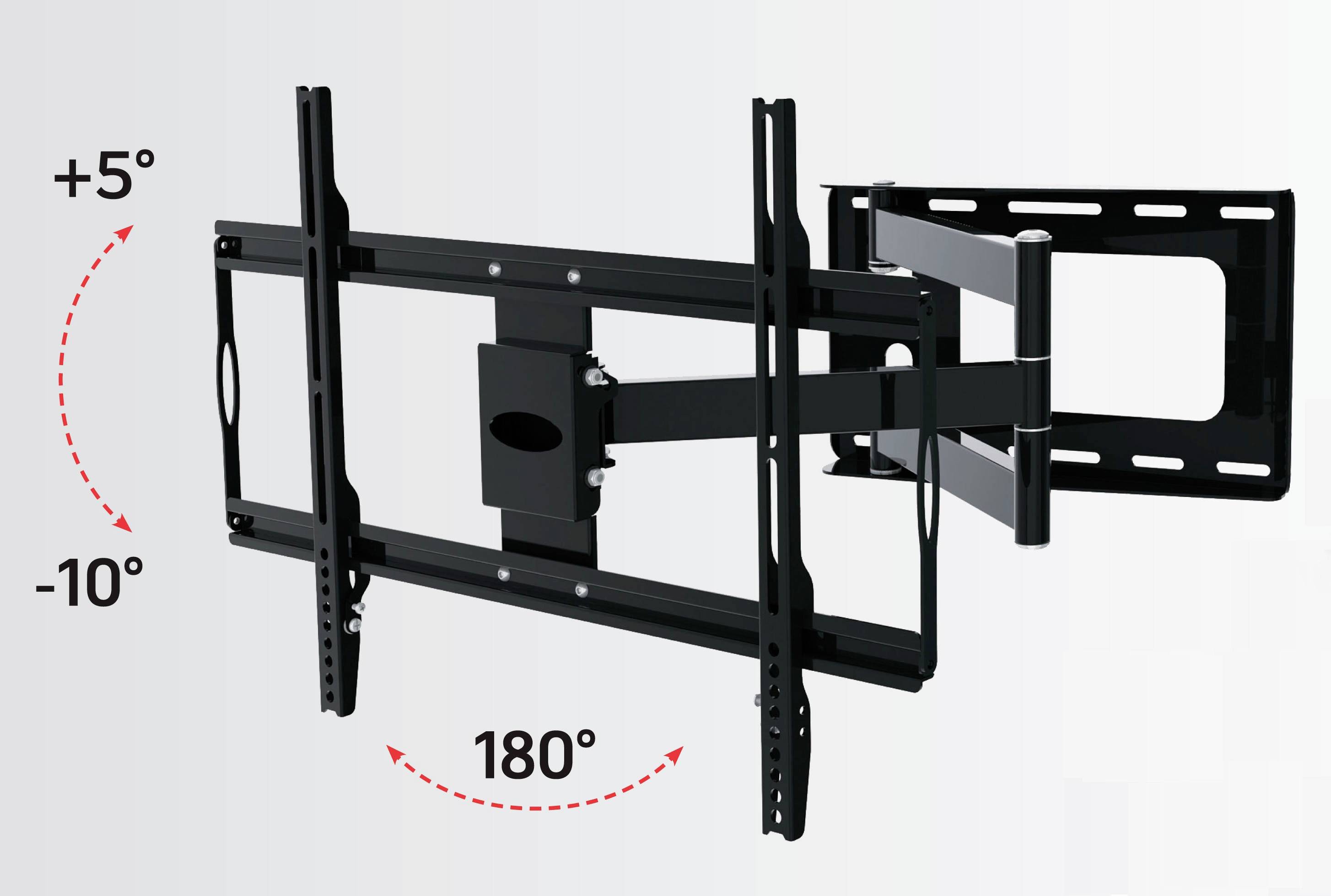 TECHly ICA-PLB-23M TV-Wandhalterung Neigbar, Schwenkbar, Variabler Wandabstand, Zusammenklappbar 81,3 cm (32") - 177,8 cm (70") Neigbar+Schwenkbar