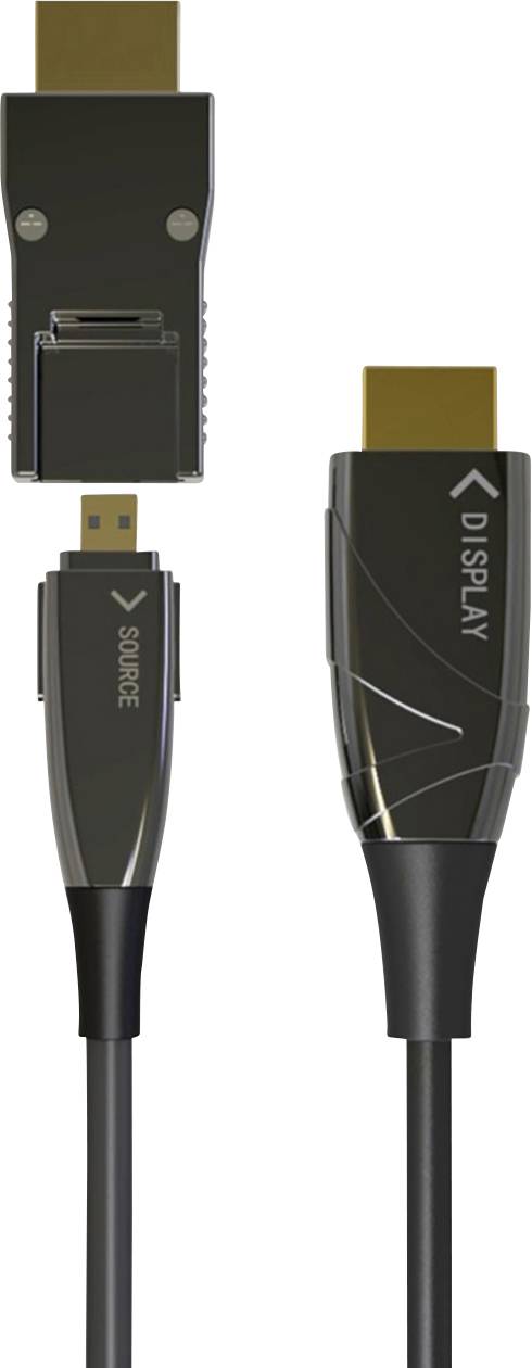 TECHly HDMI Anschlusskabel 20.00 m Schwarz ICOC-HDMI-HY2D-020 HDMI-Kabel